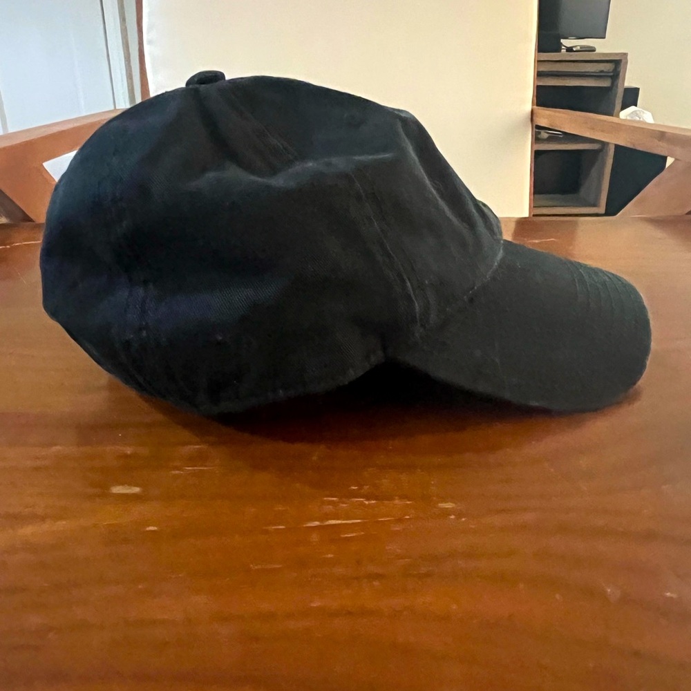 ADIDAS Originals 90288 Strapback Relaxed Adjustable Cap Black Hat Three Stripes - Picture 4 of 11
